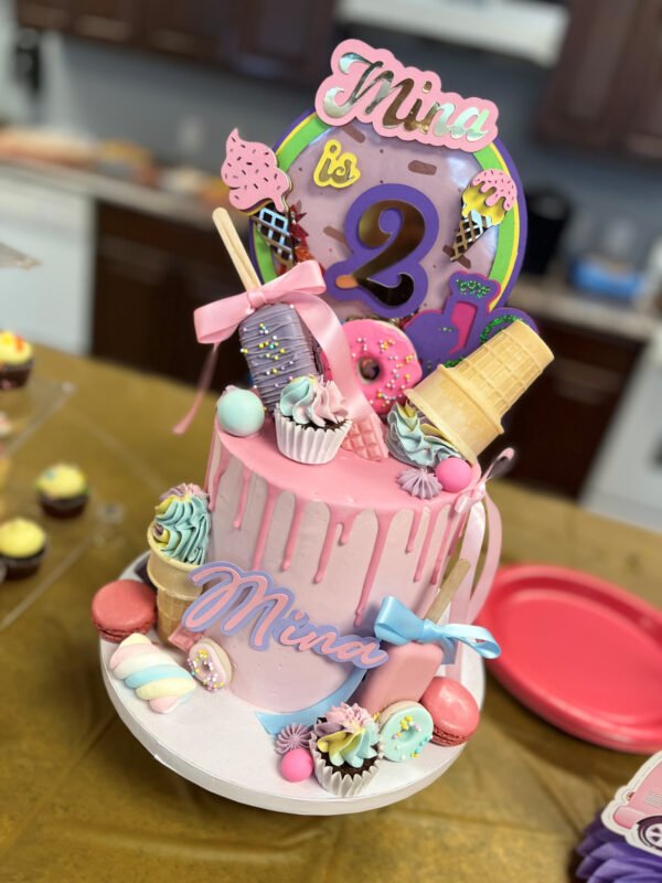 cake with cake topper