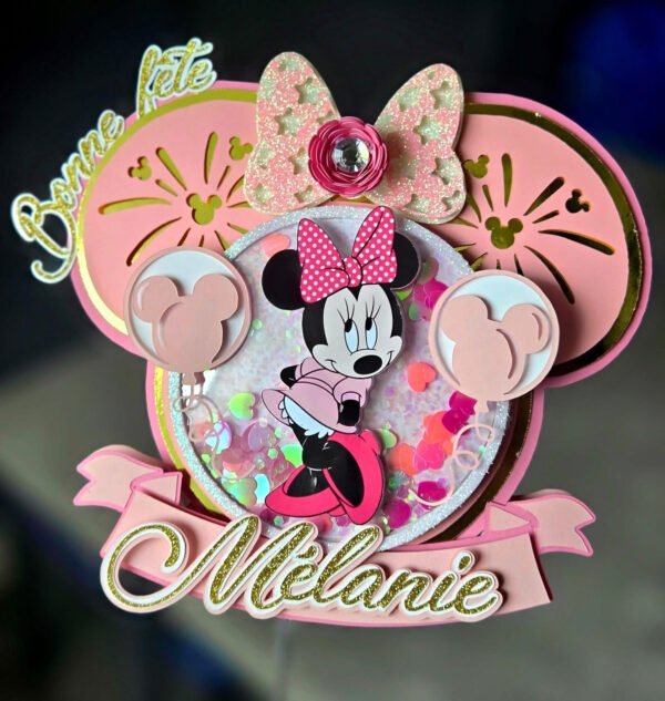 minnie mouse cake topper