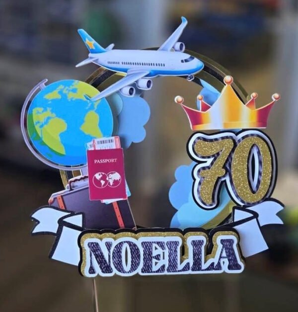 traveler cake topper