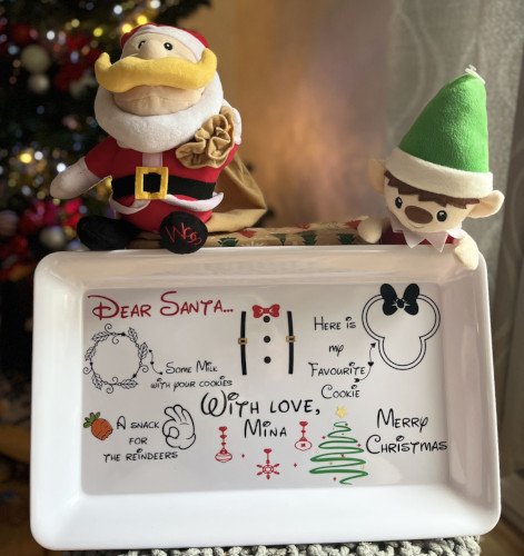 santa's cookie tray